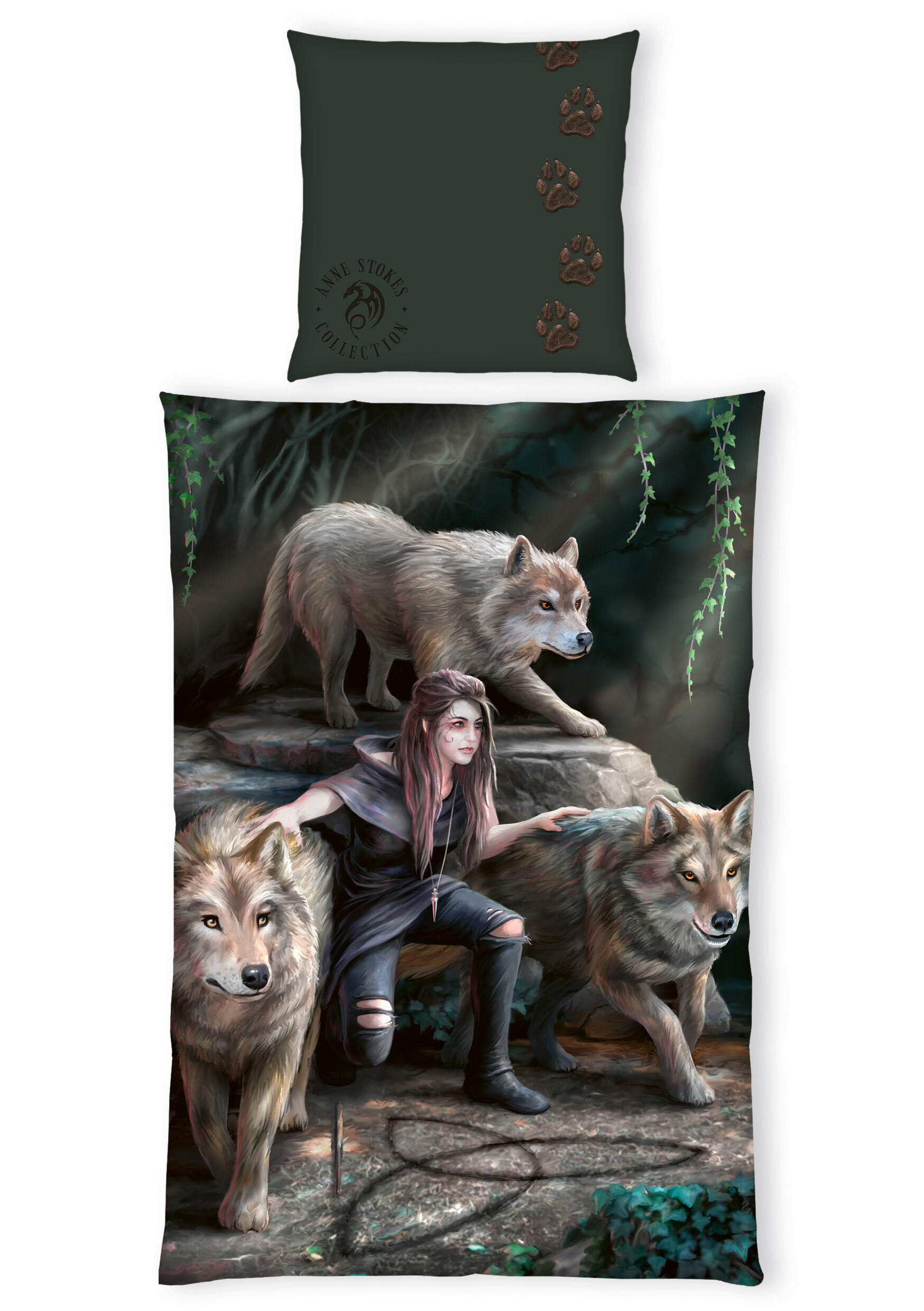 JUGENDBETTWÄSCHE Anne Stokes Renforcé 135/200 cm  - Multicolor, Trend, Textil (135/200cm) - Herding