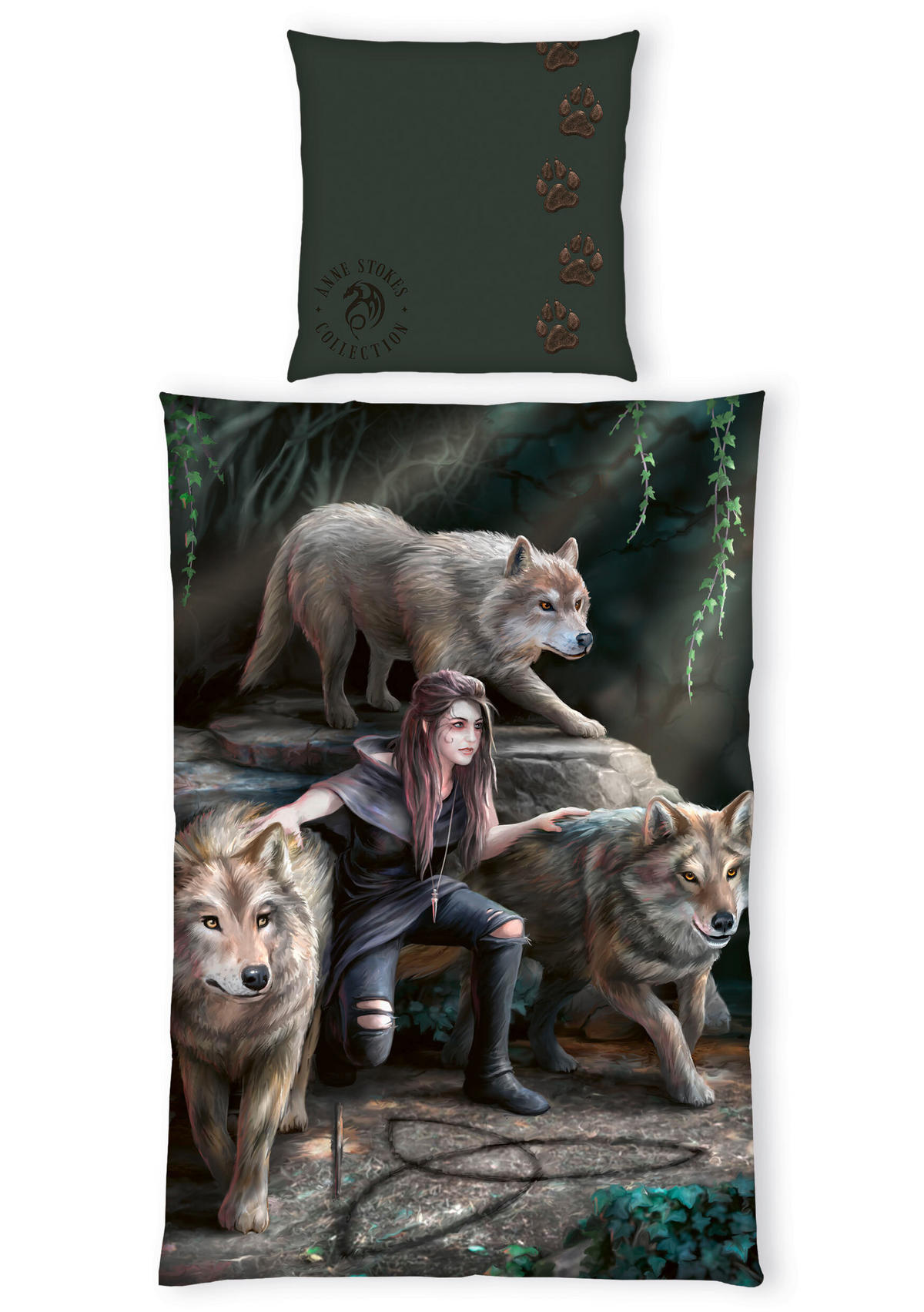 JUGENDBETTWÄSCHE Anne Stokes Renforcé 135/200 cm  - Multicolor, Trend, Textil (135/200cm) - Herding