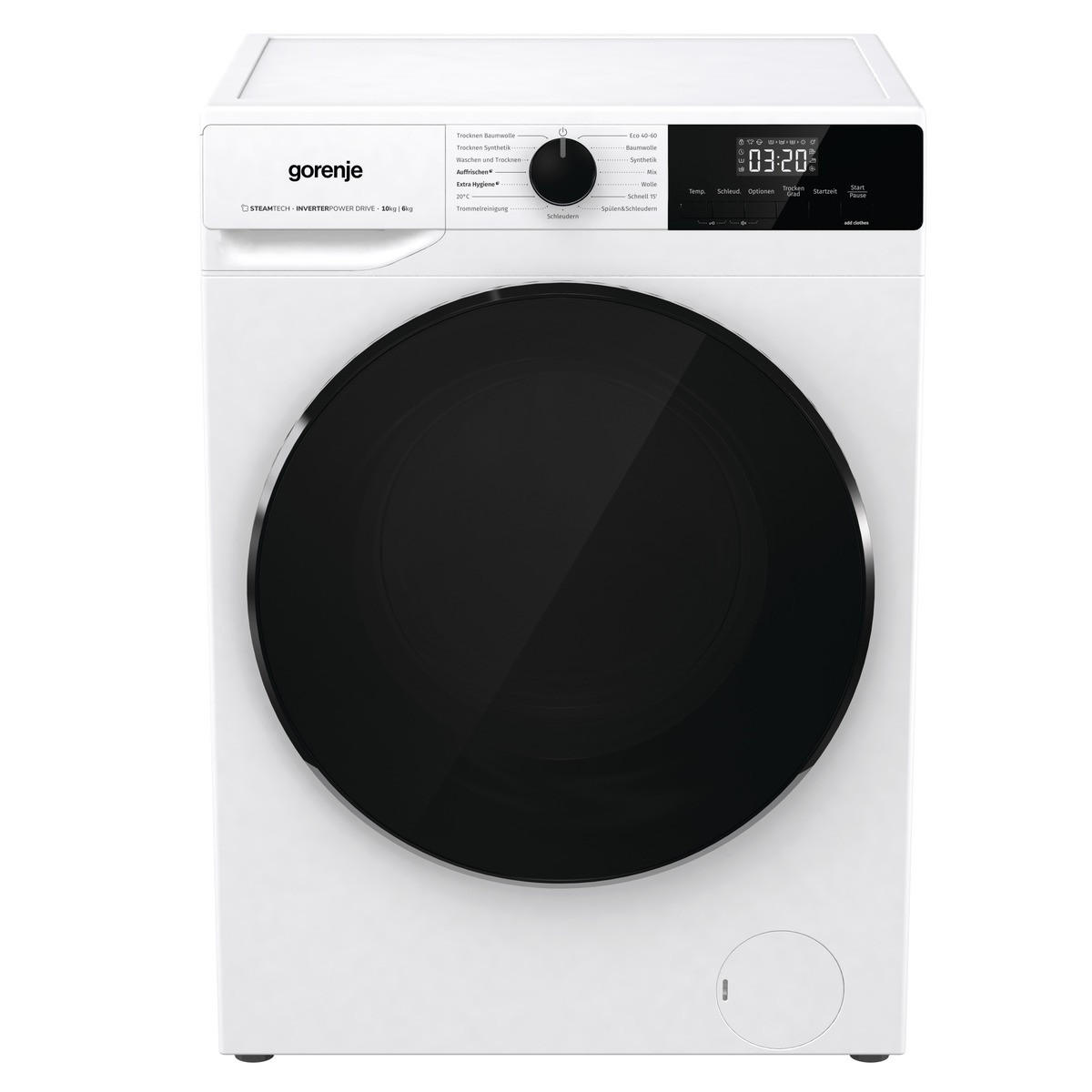 WASCHTROCKNER WD2A164ADPS/DE  - Schwarz/Weiß, Basics, Kunststoff/Metall (59,5/84,5/61cm) - Gorenje