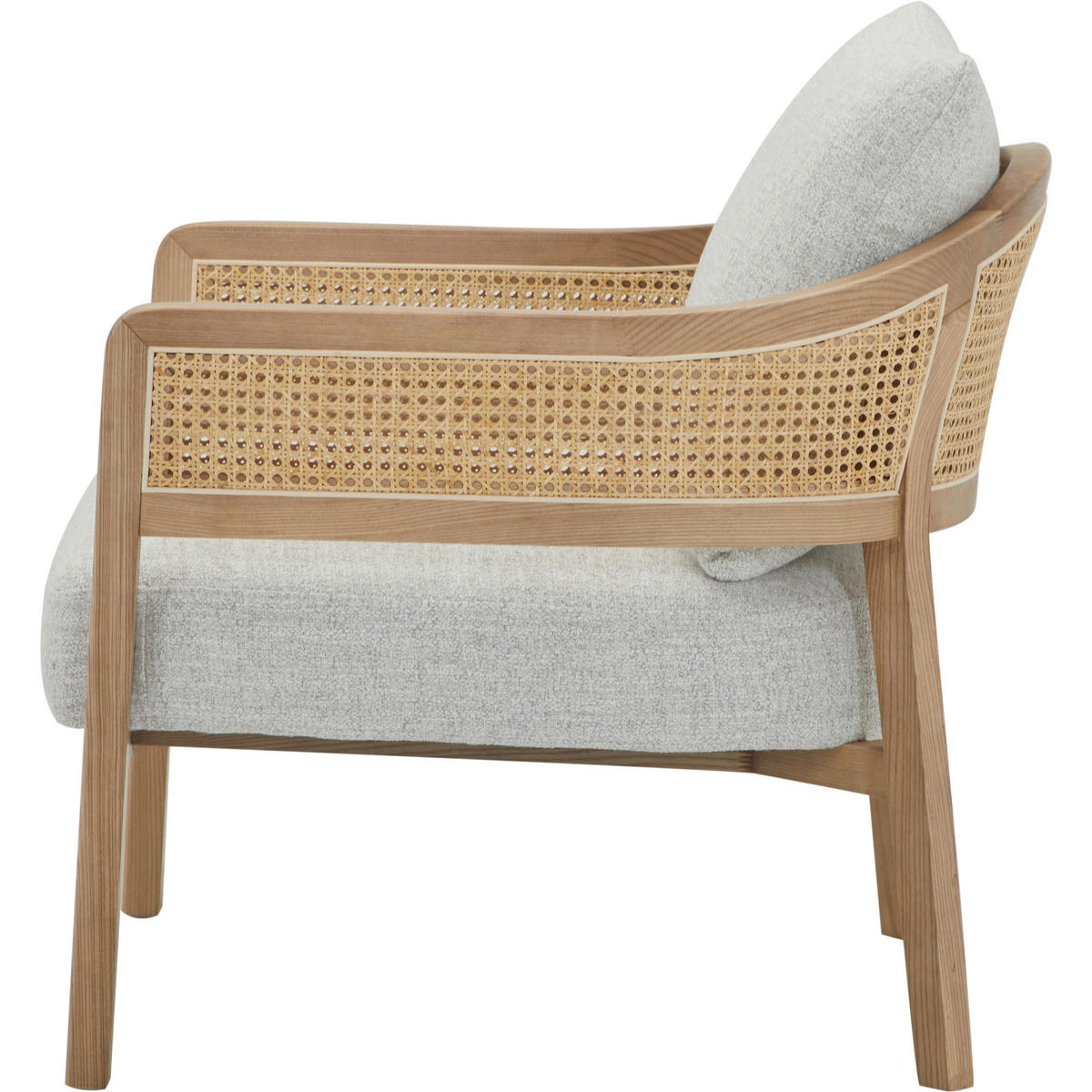 FOTEL - világosszürke, Lifestyle, textil/fa (71/73/80cm) - Livetastic