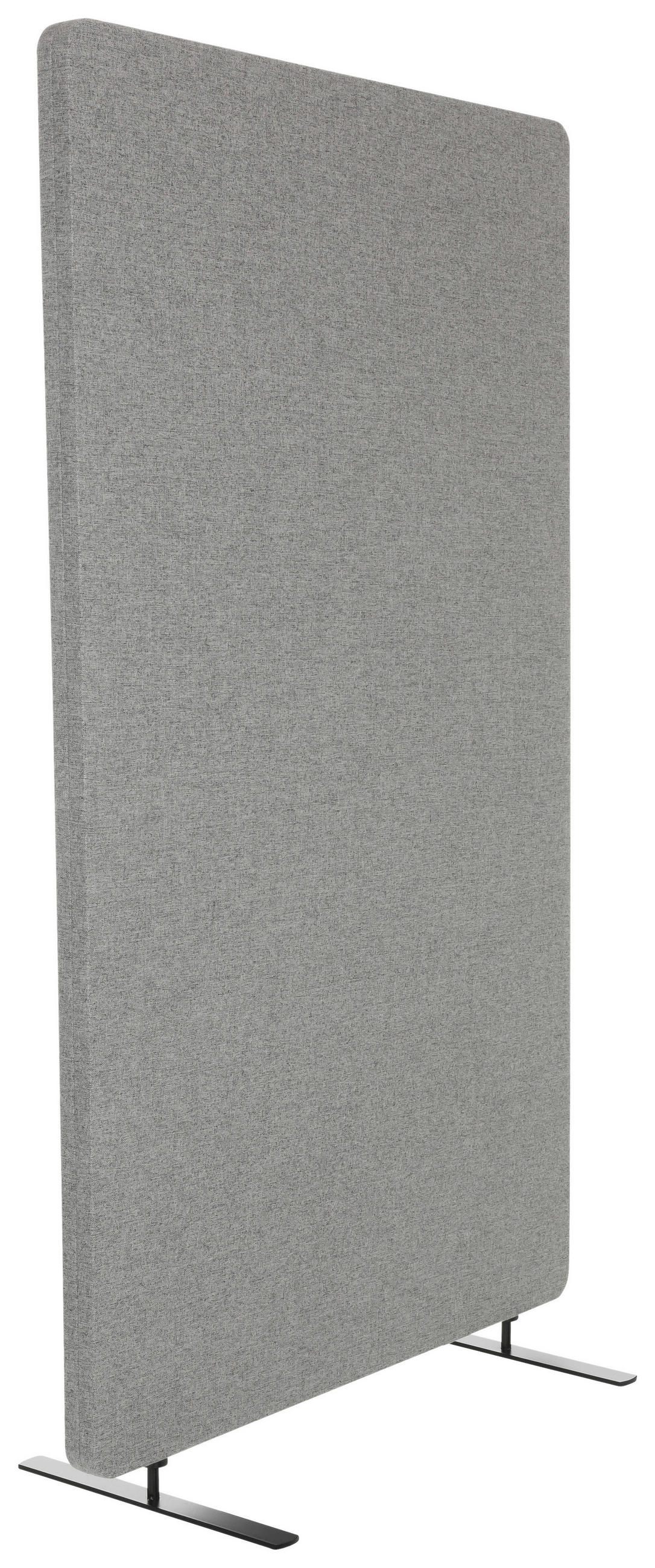 TRENNWAND Textil, Metall, Kunststoff Hellgrau  - Hellgrau, Basics, Kunststoff/Textil (80/142/35cm) - MID.YOU