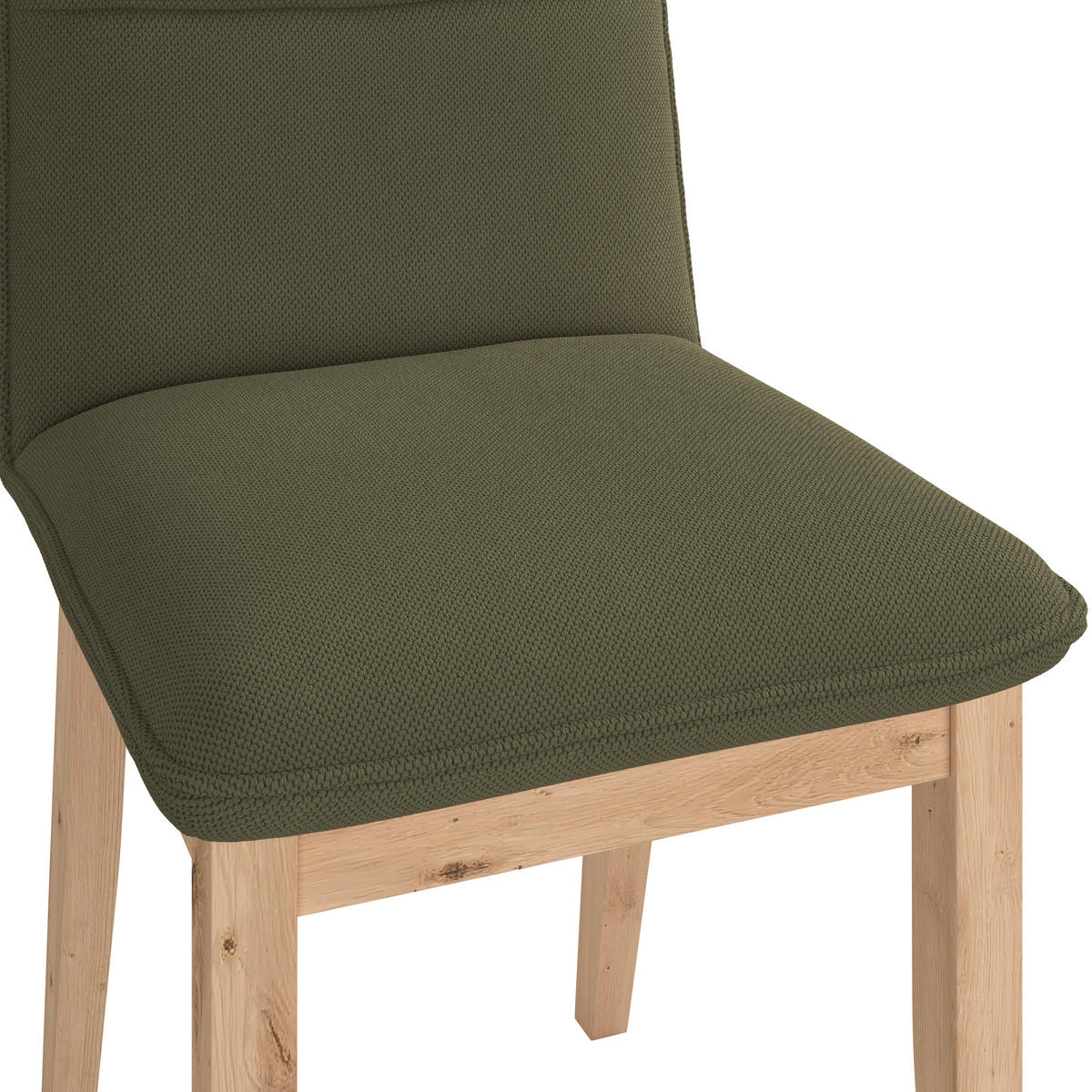 STUHL   Webstoff  Grün  - Eichefarben/Grün, KONVENTIONELL, Holz/Textil (47/91/44cm) - P & B