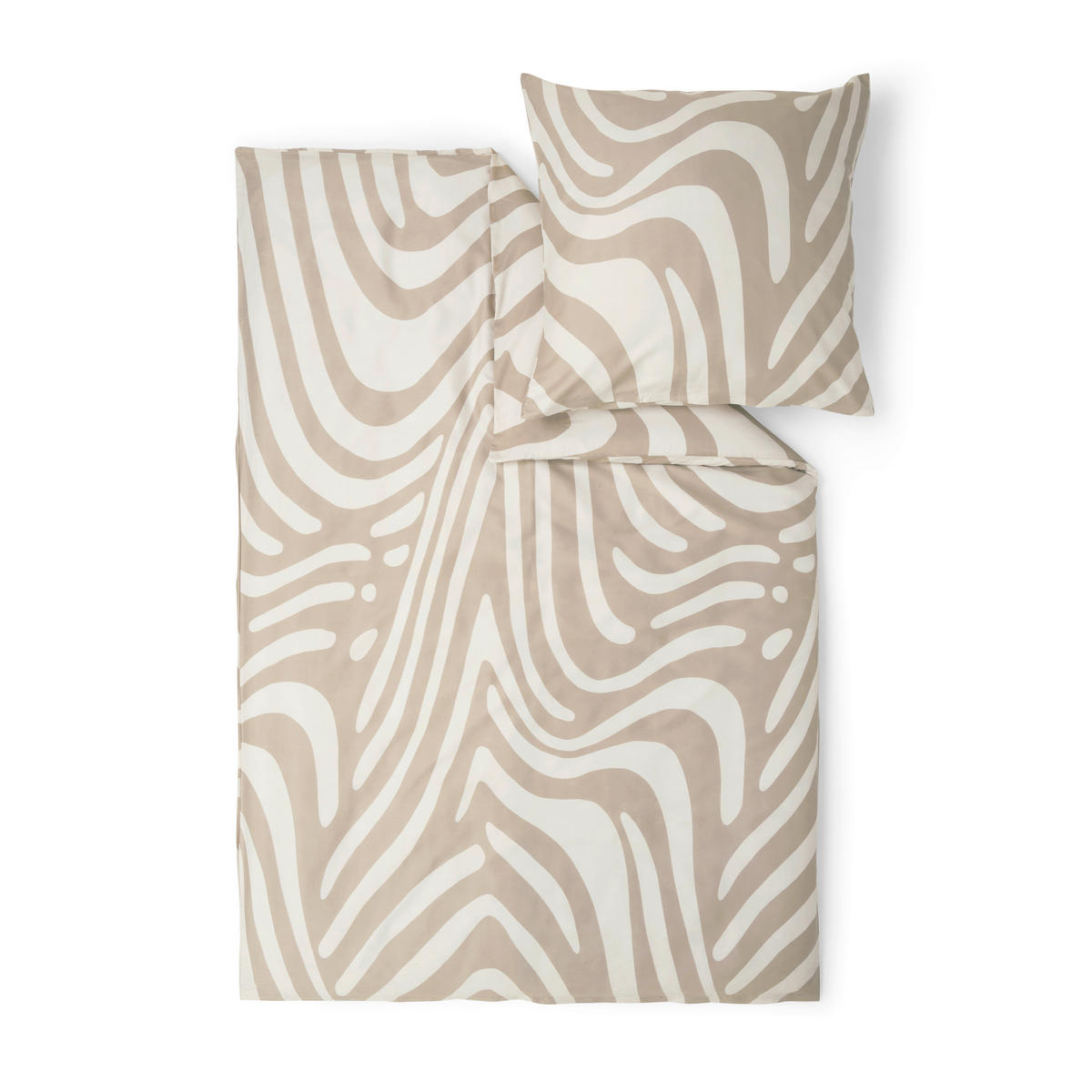 BETTWÄSCHE Makosatin 155/220 cm  - Beige, Basics, Textil (155/220cm) - S. Oliver