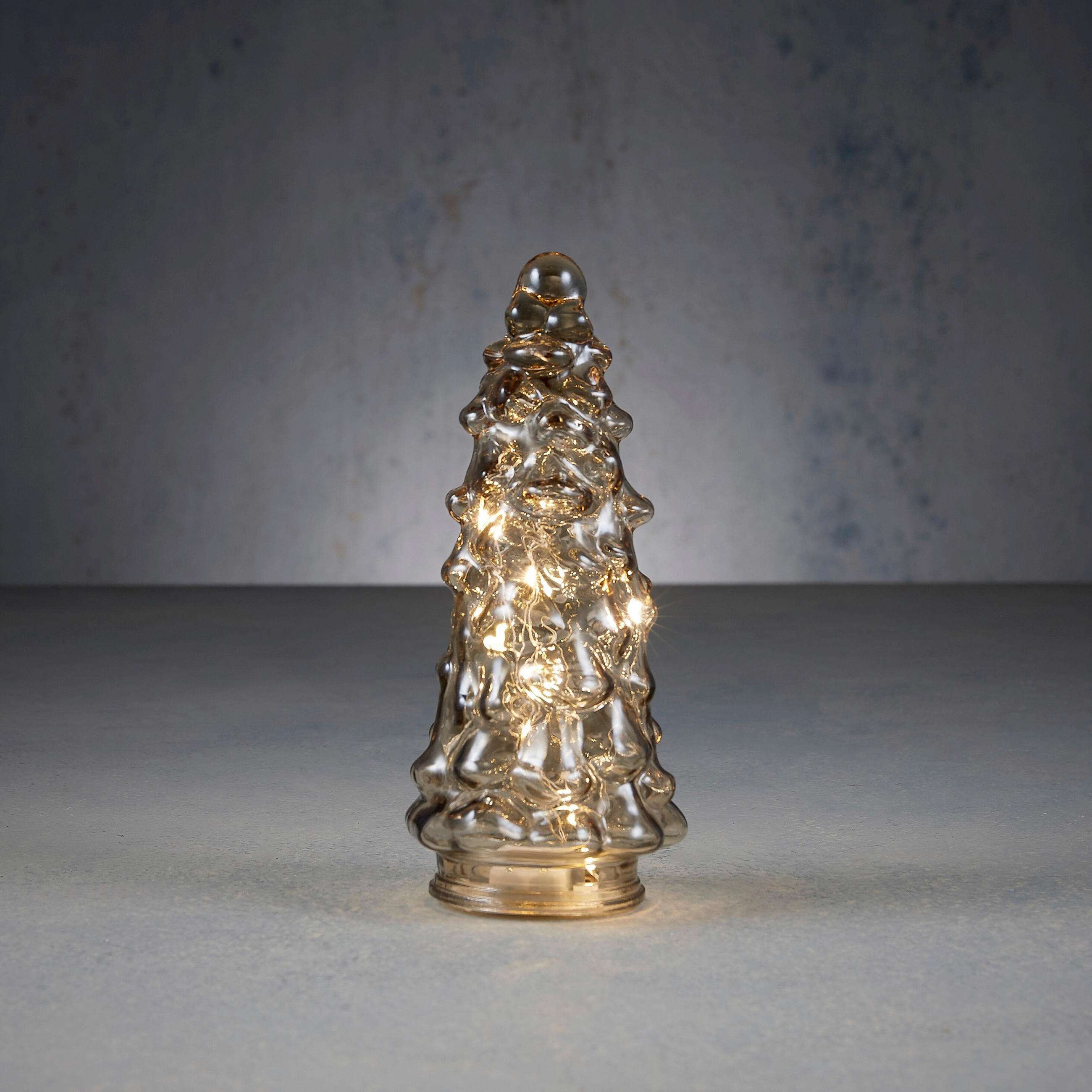 BOŽIČNA FIGURICA - rjava, Basics, steklo (9.5/9.5/21.5cm)