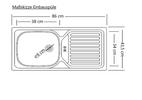 KÜCHENLEERBLOCK 360 cm   in Graphitfarben, Eiche Wotan  - Eiche Wotan/Graphitfarben, Design, Holzwerkstoff (360cm) - Held