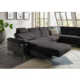 WOHNLANDSCHAFT in Chenille Graubraun  - Graubraun/Alufarben, Design, Textil/Metall (170/333/265cm) - Dieter Knoll