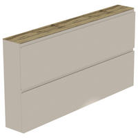 SCHUHKIPPER - Sandfarben/Eichefarben, Design, Holzwerkstoff (160/81/22cm) - Moderano