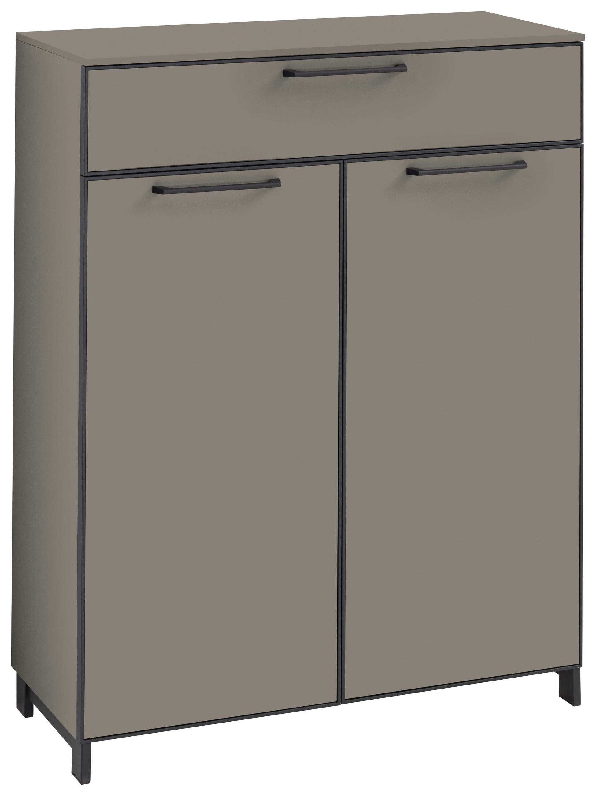 SCHUHSCHRANK Anthrazit, Fango - Fango/Anthrazit, Design, Holzwerkstoff/Metall (84/107/37cm)