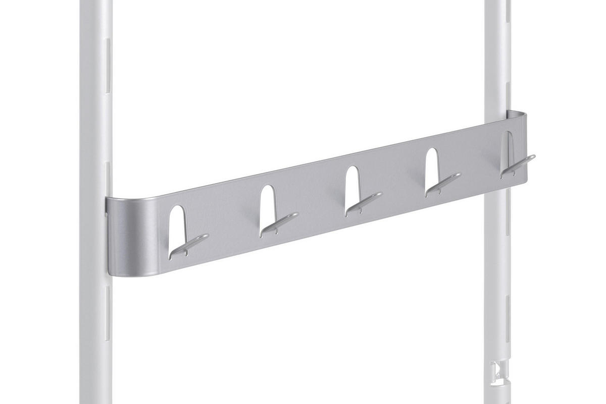 MEHRZWECKSCHRANK 120/206,2/58 cm  in Hellgrau  - Hellgrau/Schwarz, Basics, Holzwerkstoff/Metall (120/206,2/58cm) - Impuls