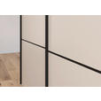 SCHWEBETÜRENSCHRANK 301/223/68 cm 3-türig Champagner  - Champagner/Schwarz, KONVENTIONELL, Glas/Holzwerkstoff (301/223/68cm) - Novel