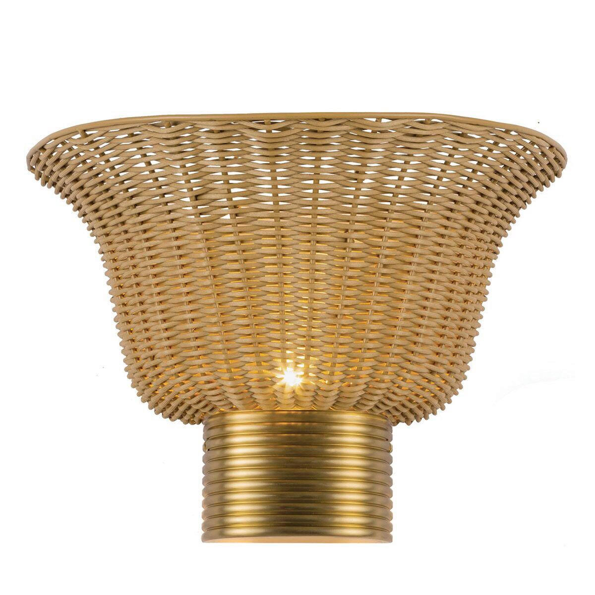 WANDLEUCHTE Alora Mood 24,6/35/17,8 cm  - Goldfarben, Design, Holz/Metall (24,6/35/17,8cm) - Elstead Lighting