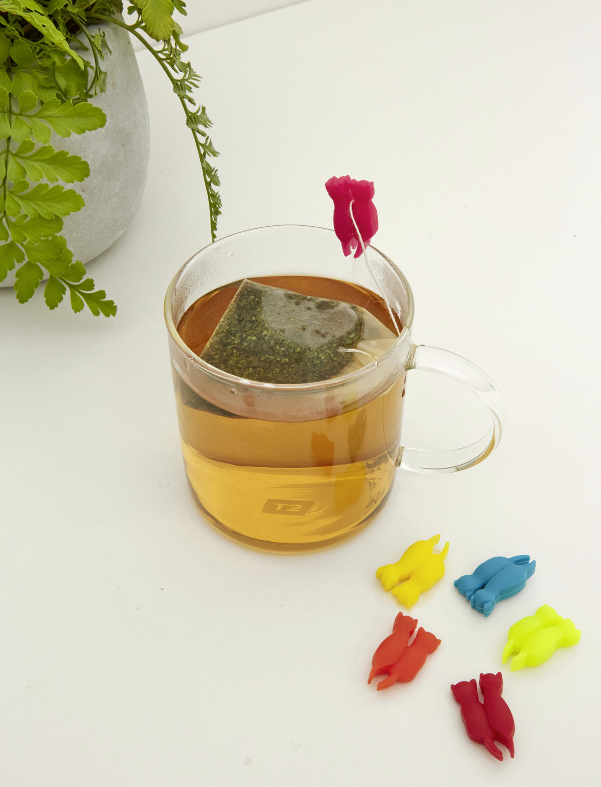 SET SILIKONSKIH OZNAKA ZA ČAŠ  - višebojno, Basics, plastika (2/13/8cm) - Kikkerland