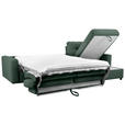 ECKSOFA Dunkelgrün Webstoff  - Dunkelgrün/Schwarz, KONVENTIONELL, Kunststoff/Textil (270/160cm) - Carryhome