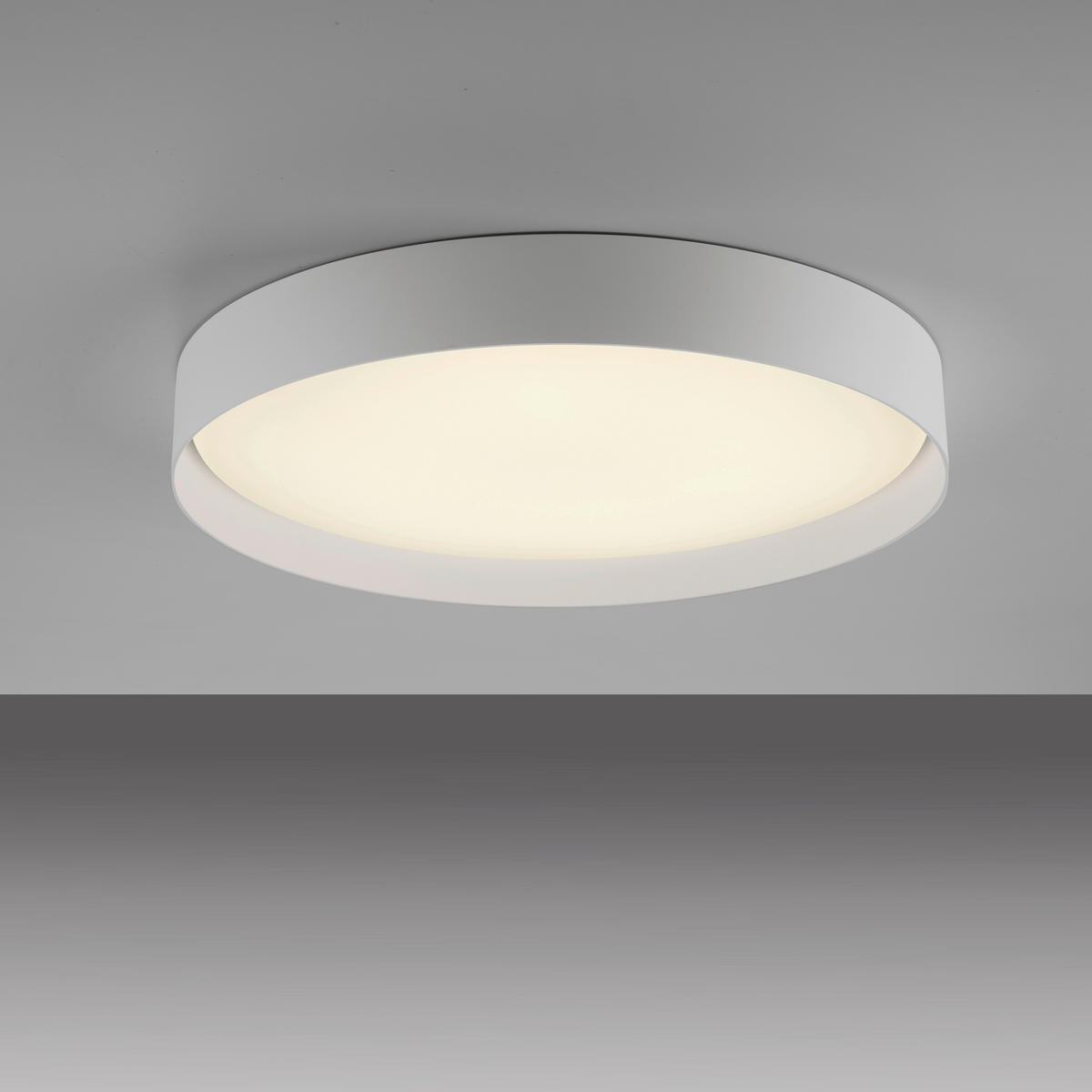 LED-DECKENLEUCHTE SW TAVOLI 49/49/7,3 cm   - Weiß, KONVENTIONELL, Kunststoff/Metall (49/49/7,3cm) - Schöner Wohnen