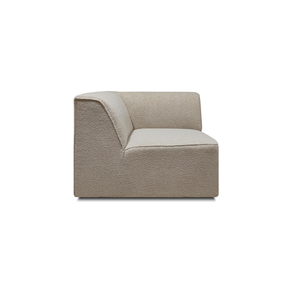 SOFFMODUL i teddy tyg beige  - beige/svart, Klassisk, metall/trä (96/70/96cm) - Niels Andersson