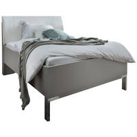 ÁGY 90/200 cm  szürke, fehér  - krómszínű/fehér, Konventionell, faalapú anyag/textil (90/200cm) - Dieter Knoll
