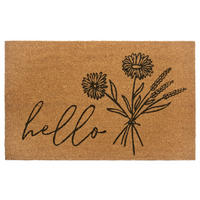 KOKOSMATTE  45/75 cm  Schwarz, Hellbraun  - Hellbraun/Schwarz, Basics, Naturmaterialien/Kunststoff (45/75cm) - Hanse Home