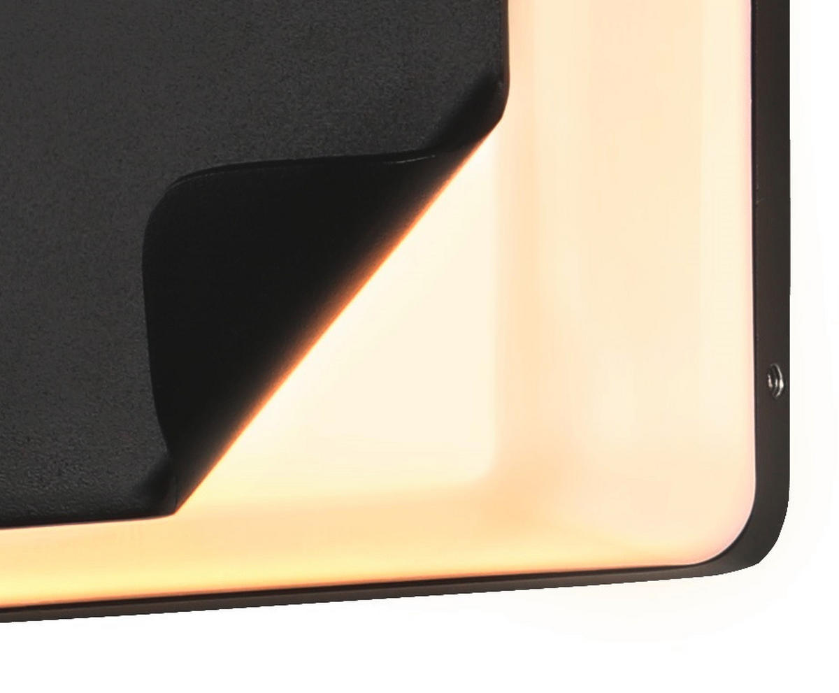 LED-AUßENLEUCHTE 8,9/15,5/15,5 cm   - Schwarz, Design, Metall (8,9/15,5/15,5cm)