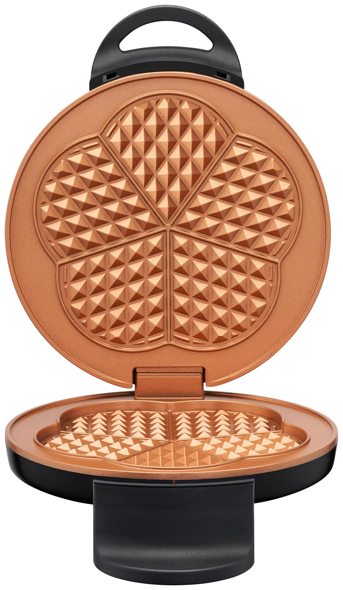 WAFFELEISEN  - Schwarz, Basics, Metall (12/19/26cm) - Trisa Electronics