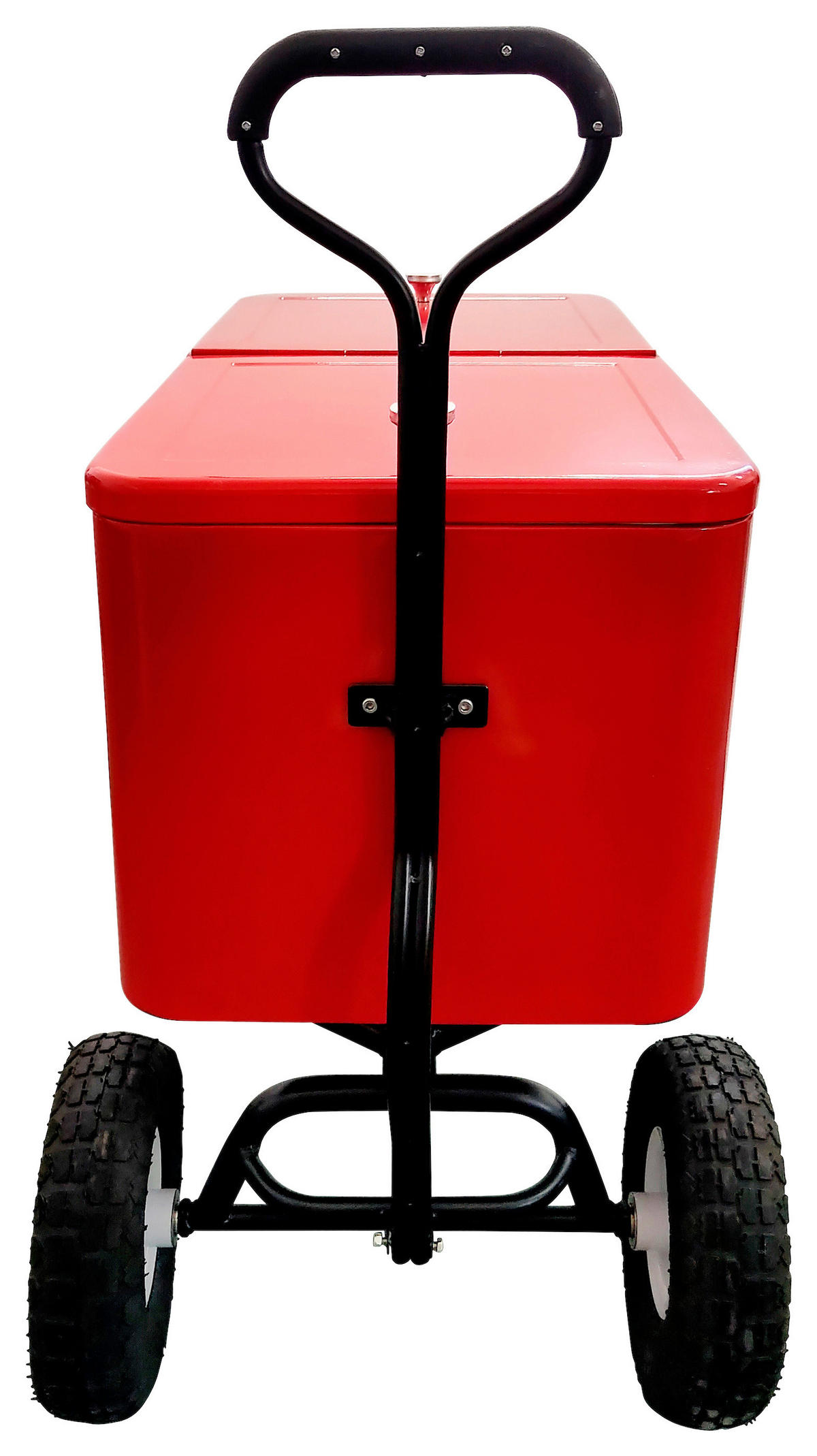 KÜHLBOX Rot, Schwarz  - Rot/Schwarz, KONVENTIONELL, Metall (48/82/82cm) - Ambia Garden