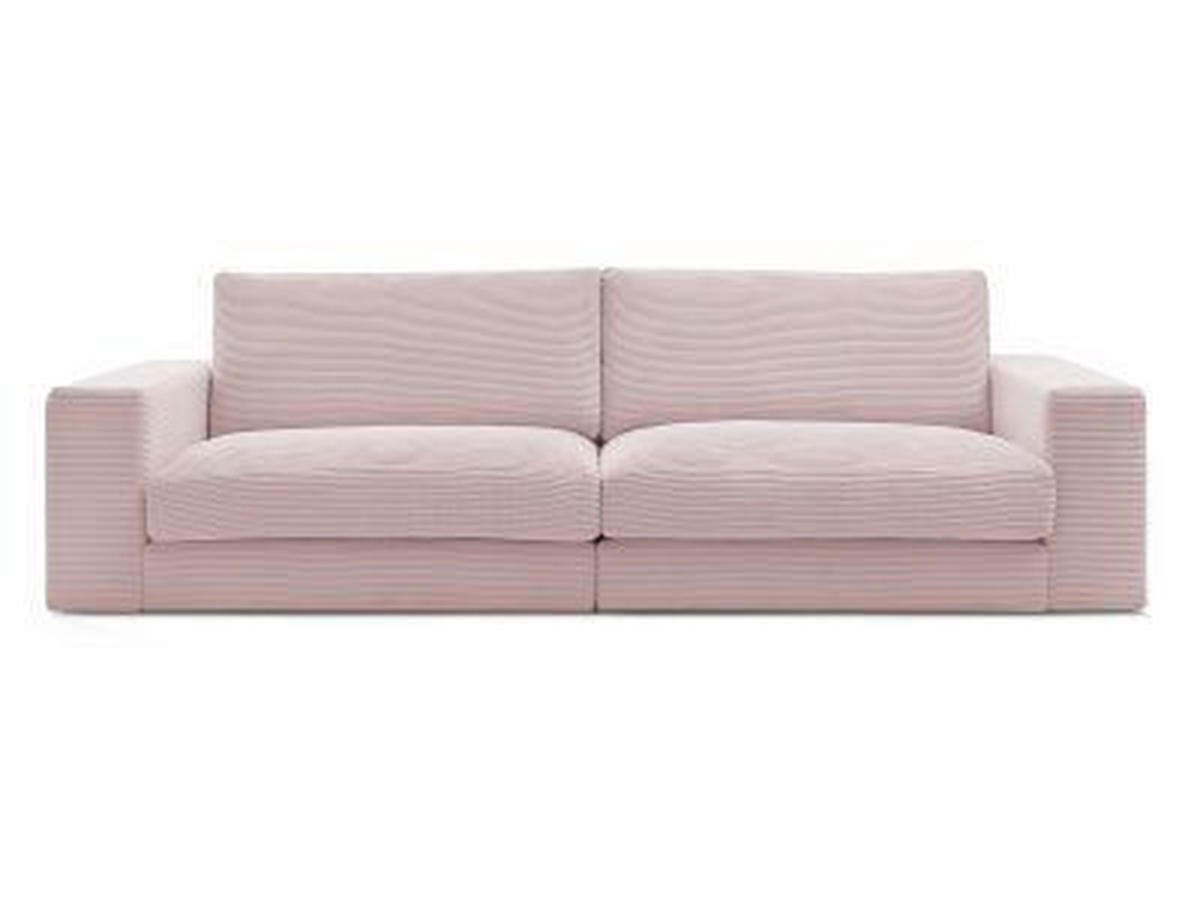 3-SITZER-SOFA LEONARD Cord Lila  - Lila/Schwarz, MODERN, Kunststoff/Textil (234/77/109cm)