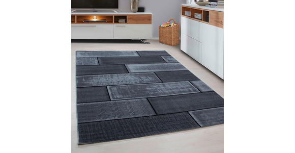 WEBTEPPICH 120/170 cm Plus 8007 Schwarz  - Schwarz, KONVENTIONELL, Textil (120/170cm) - Novel