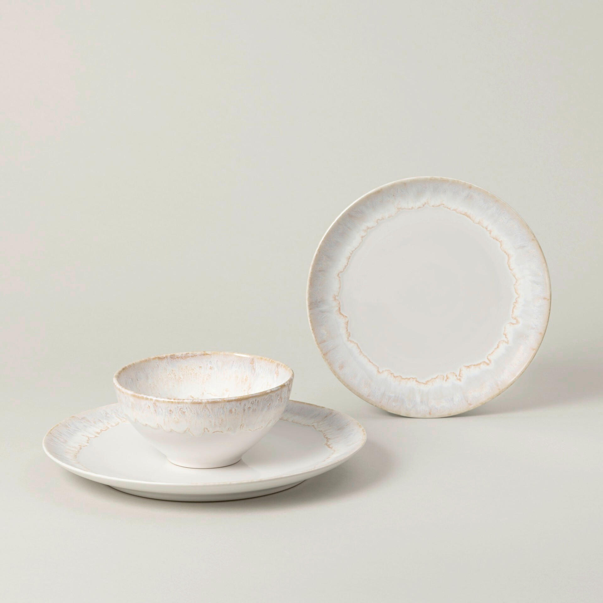 KOMBISERVICE Weiß Taormina 12-teilig 4 Personen  - Weiß, Basics, Keramik - Costa Nova