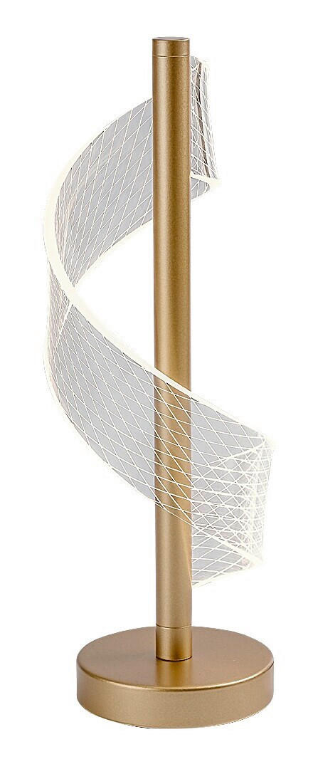 STONA LED LAMPA Zofrael  - prozirna/zlatna, Dizajnerski, metal/plastika (13/33.5cm)