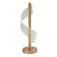 STONA LED LAMPA Zofrael  - prozirna/zlatna, Dizajnerski, metal/plastika (13/33.5cm)