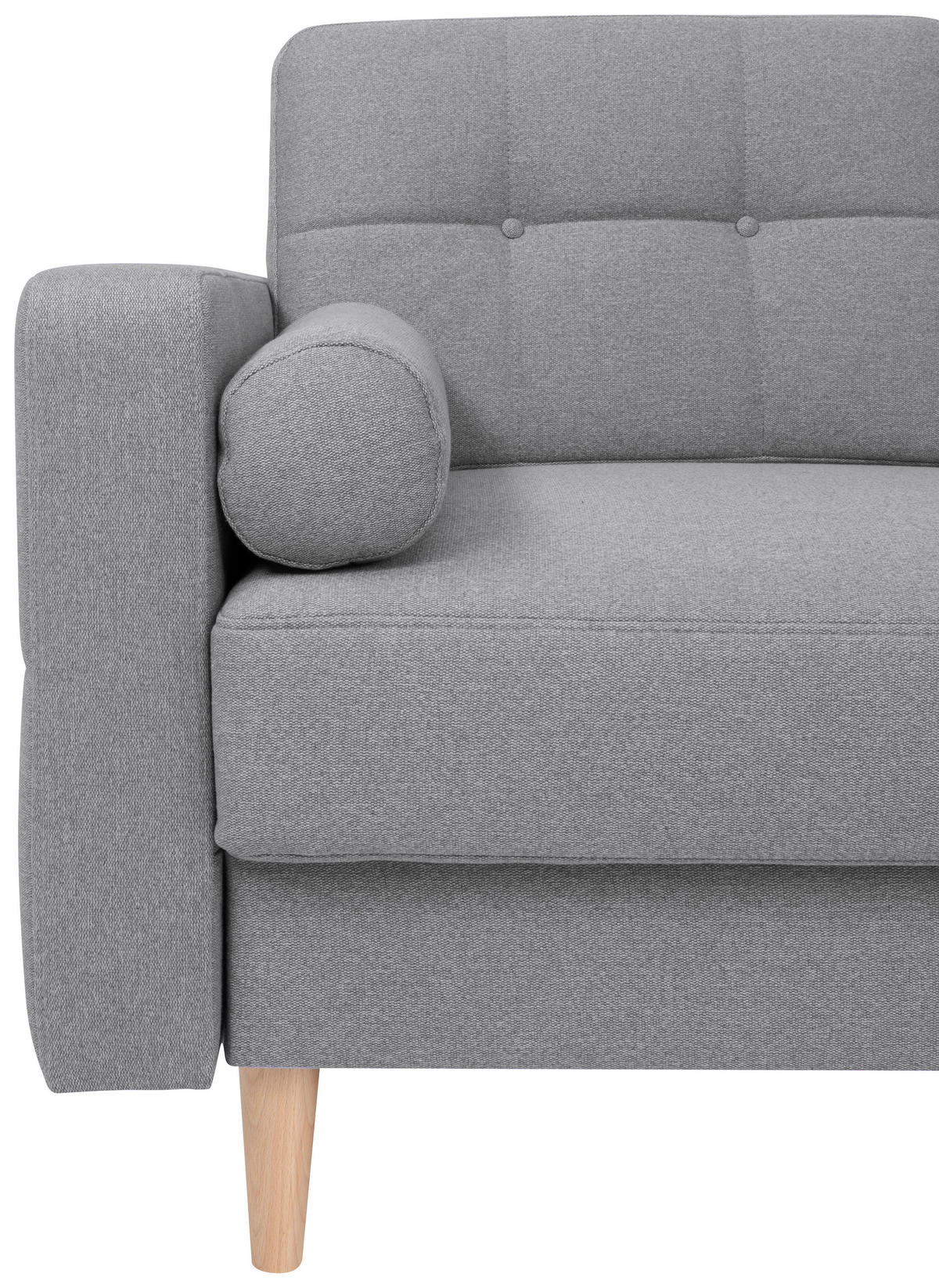 SAROKKANAPÉ textil sötétszürke  - Wotan tölgy/sötétszürke, Konventionell, textil/fa (242/242cm) - MID.YOU