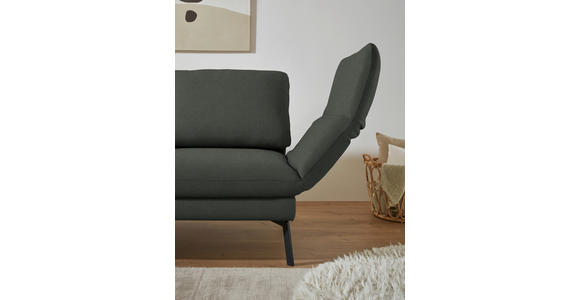 ECKSOFA  in Flachgewebe Grün  175-224/255-365 cm  - Schwarz/Grün, Design, Textil/Metall (175-224/255-365cm) - Dieter Knoll