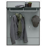 GARDEROBENPANEEL 80,8/108,4/23 cm  - Dunkelgrau/Hellgrau, Design, Glas/Holzwerkstoff (80,8/108,4/23cm) - Voleo
