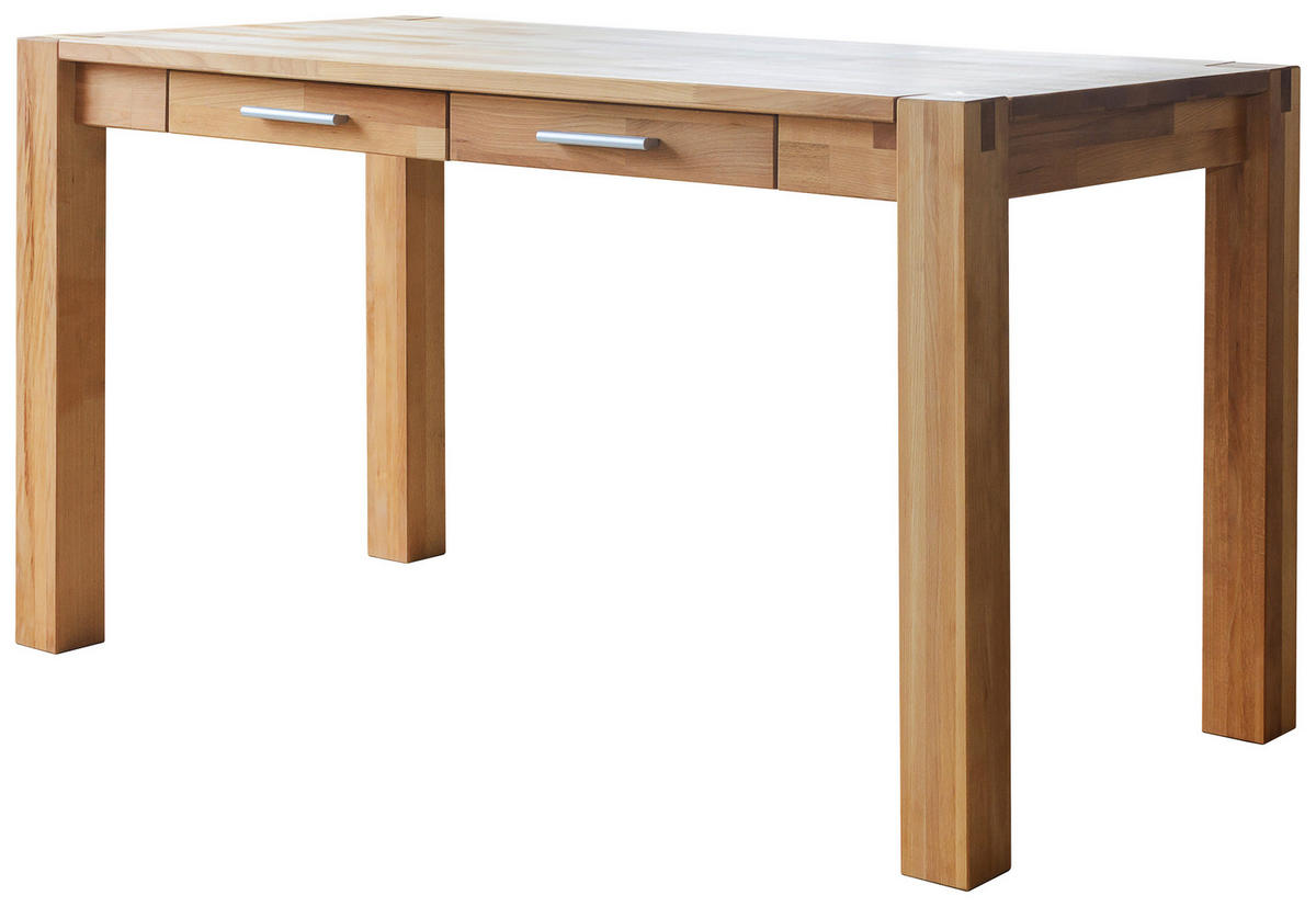 PISAĆI STOL  boje bukve  drvo  - boje bukve/boje aluminija, Natur, drvo/plastika (140/70/76cm) - Livetastic