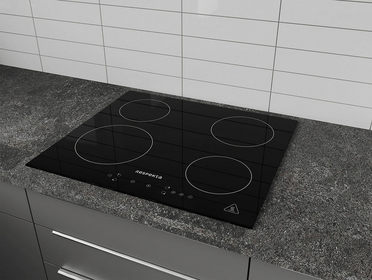 INDUKTIONSKOCHFELD KM4295I-28  - Schwarz, Trend, Glas (59/5,8/52cm) - Respekta