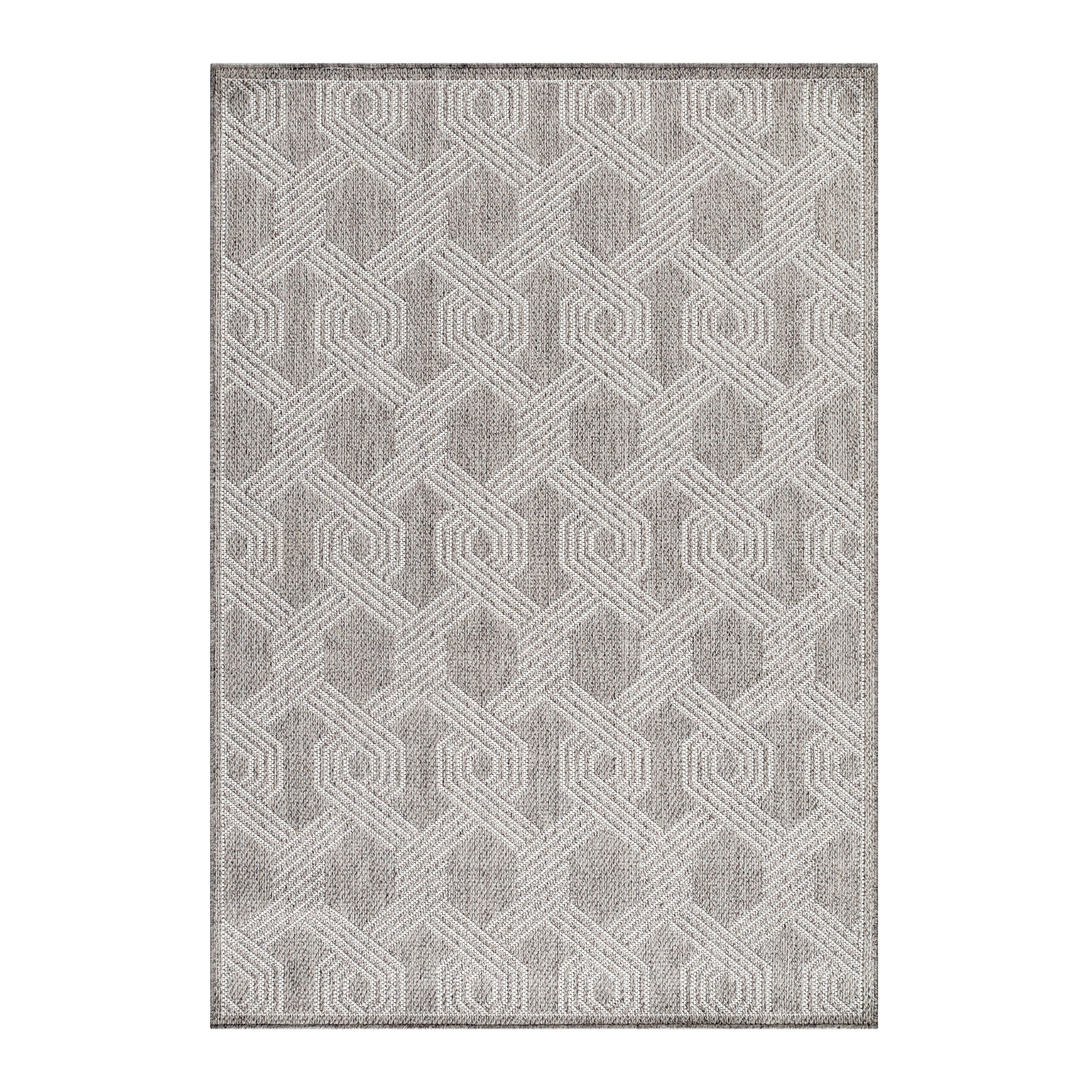 FLACHWEBETEPPICH 60/100 cm Aruba Grau  - Grau, Design, Textil (60/100cm) - Novel