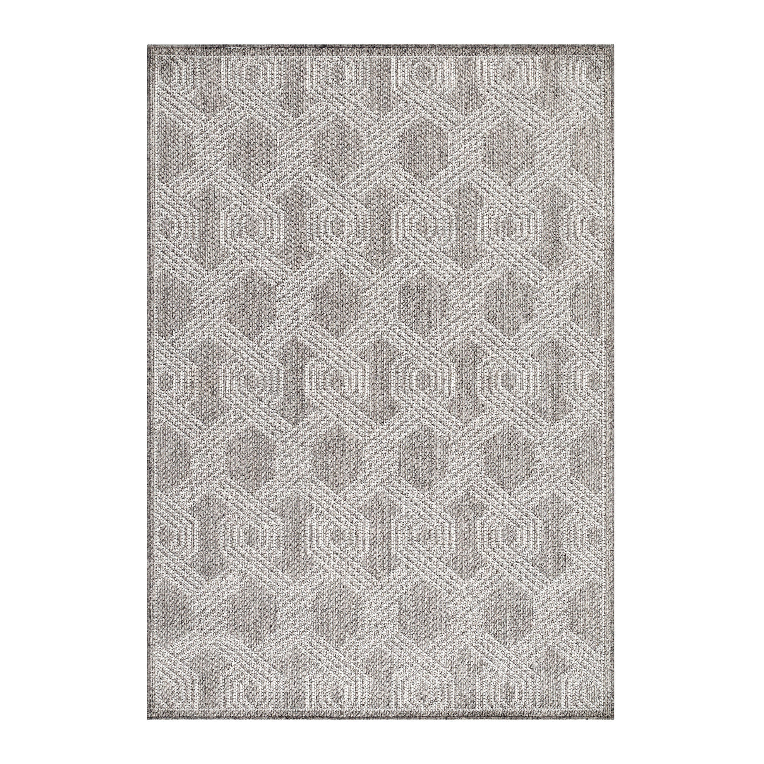FLACHWEBETEPPICH 60/100 cm Aruba Grau - Grau, Design, Textil (60/100cm) - Novel