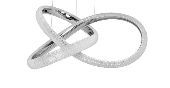 LED-HÄNGELEUCHTE 53/150 cm - Chromfarben, Design, Kunststoff/Metall (53/150cm) - Novel