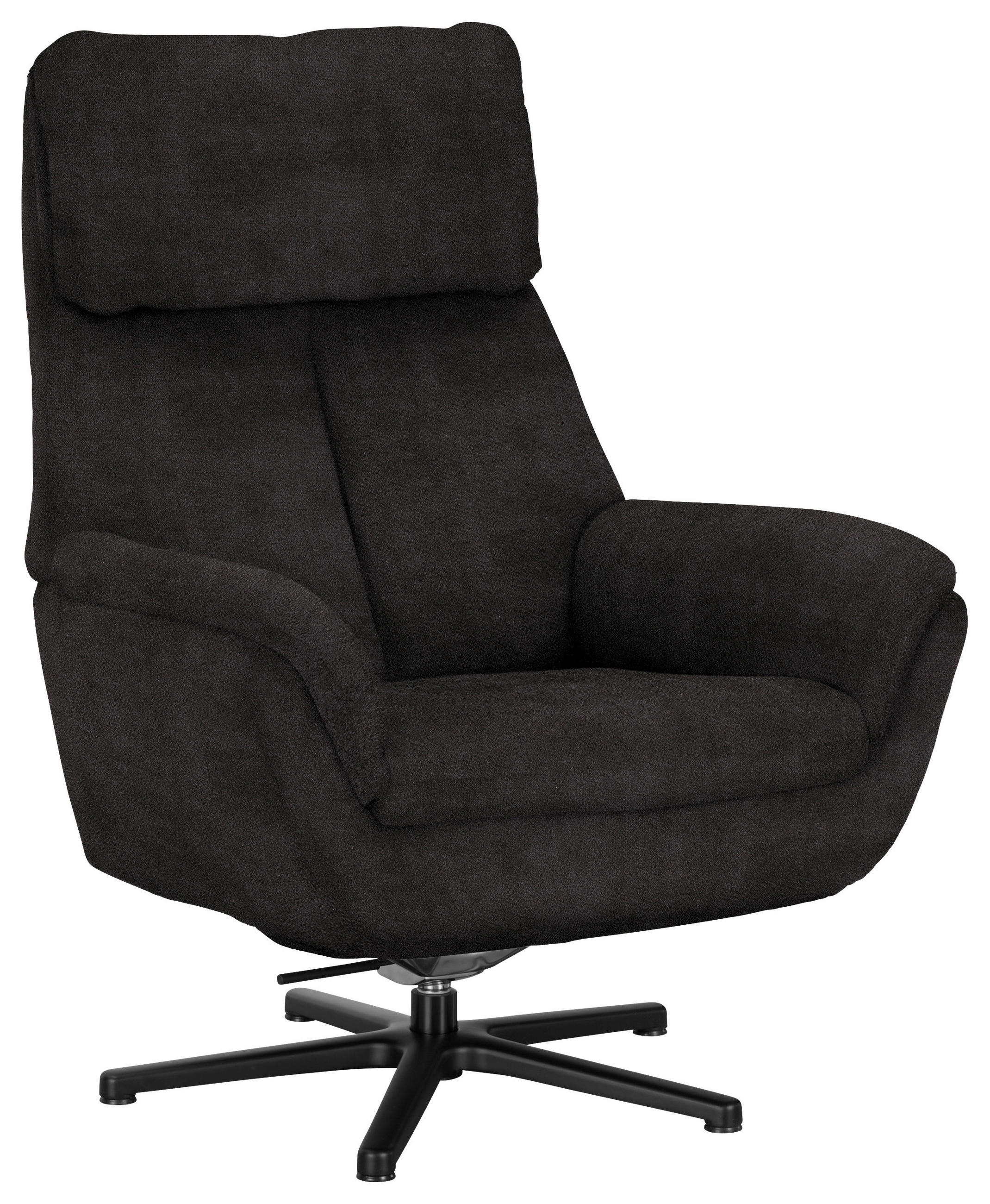 RELAXSESSEL in Textil Olivgrün  - Schwarz/Olivgrün, Design, Textil/Metall (79/108/89cm) - Beldomo Style