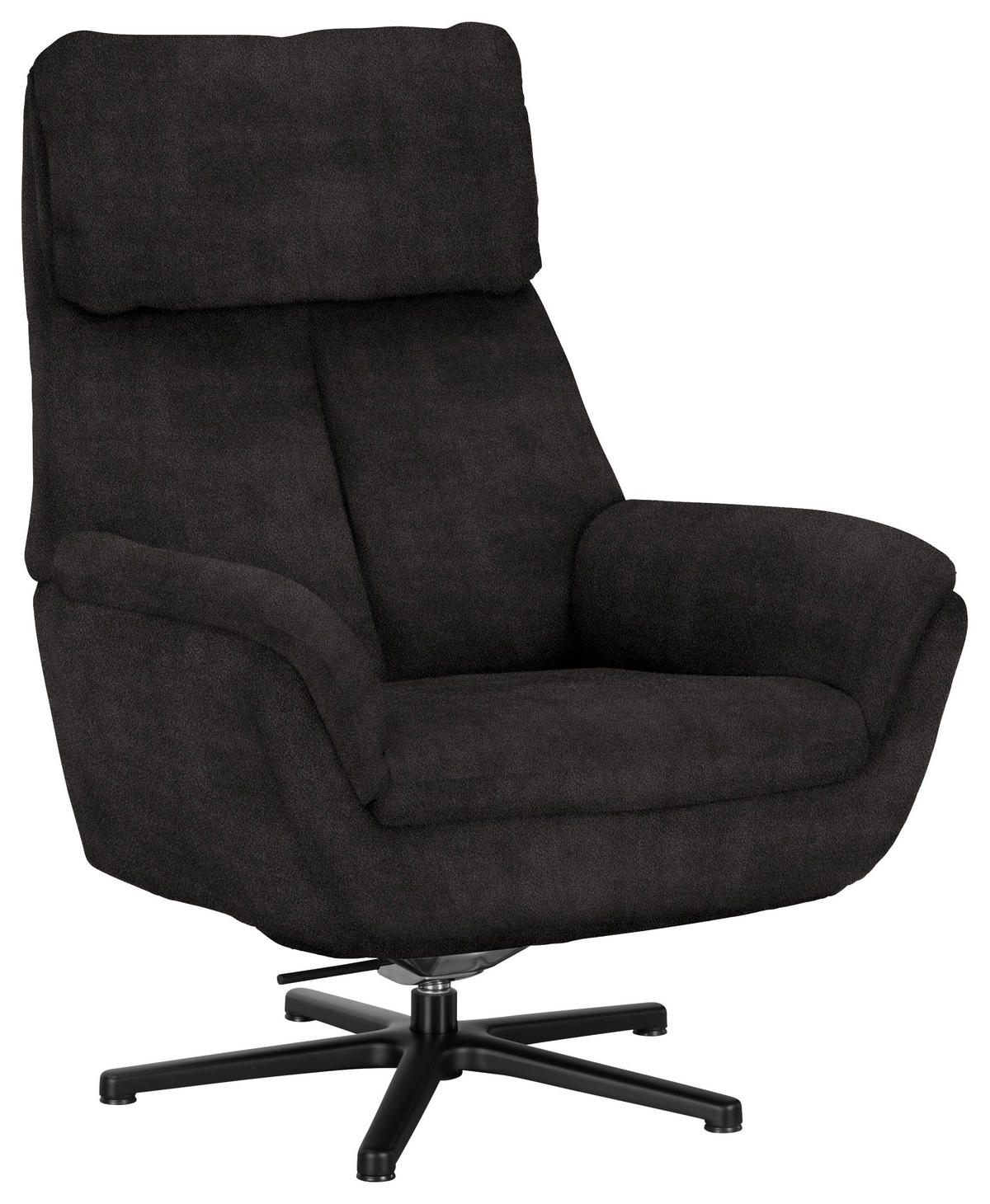 RELAXSESSEL in Textil Olivgrün  - Schwarz/Olivgrün, Design, Textil/Metall (79/108/89cm) - Beldomo Style