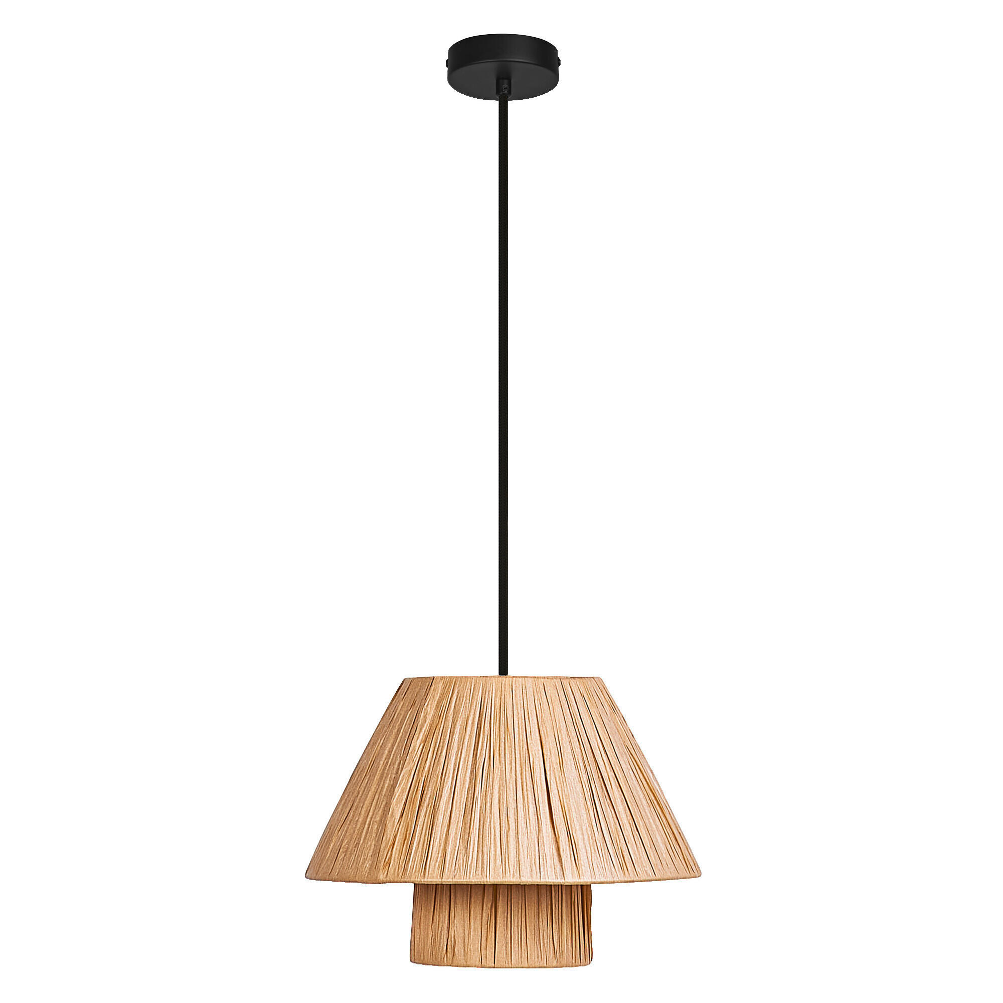 HÄNGELEUCHTE 28/120 cm  - Braun, Natur, Naturmaterialien/Metall (28/120cm) - Ledvance
