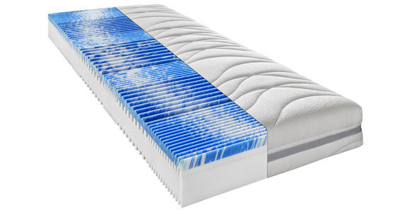 KOMFORTSCHAUMMATRATZE 90/200 cm - Weiß, Basics, Textil (90/200cm) - Sleeptex