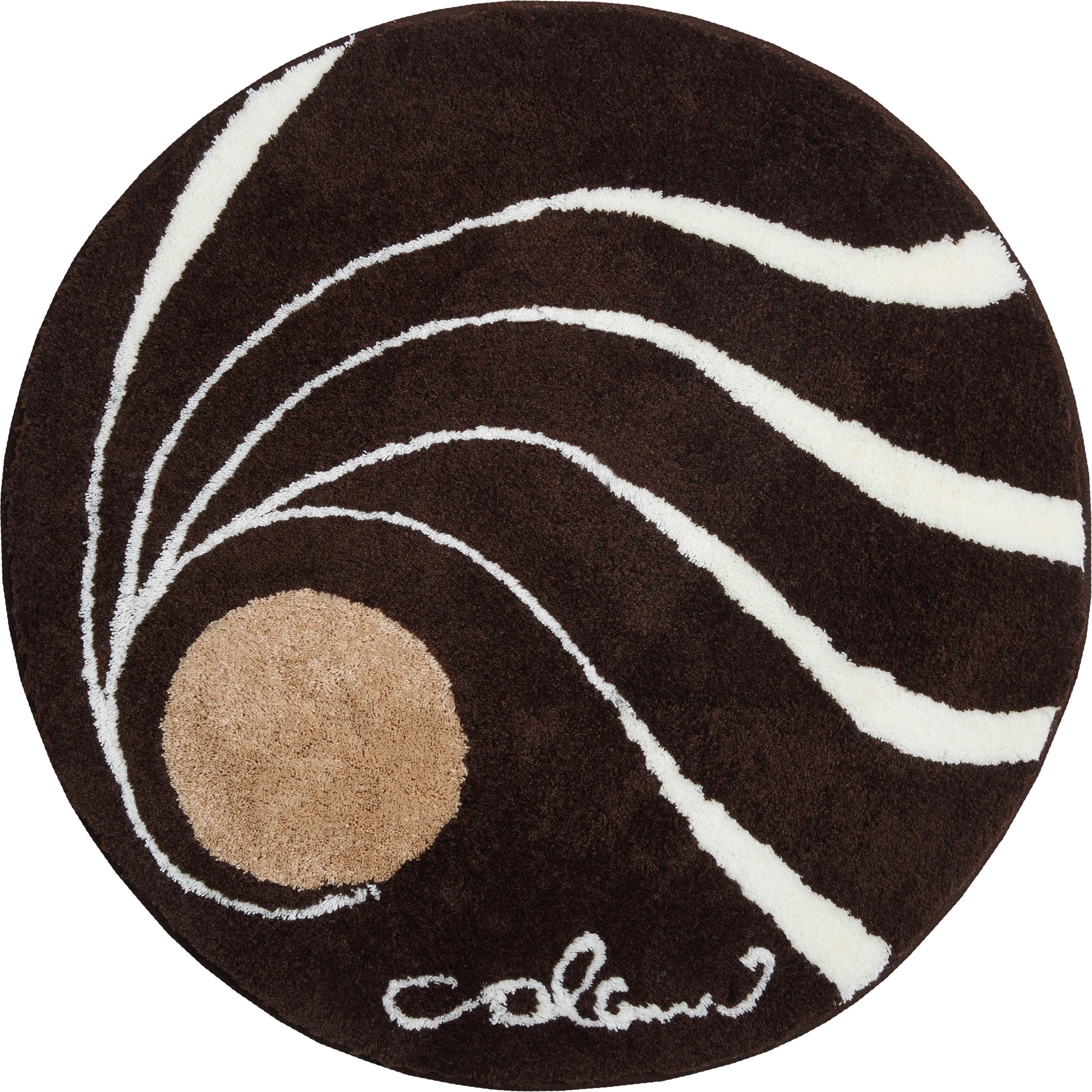 BADTEPPICH Colani 18 Braun 80 cm  - Braun, Basics, Kunststoff/Textil (80cm) - Grund