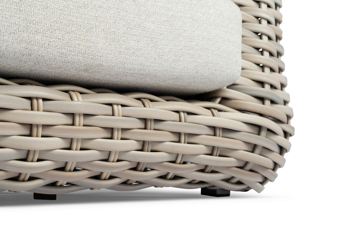 LOUNGESOFA  - Creme, Basics, Kunststoff/Textil (234/85/100cm) - Tierra Outdoor
