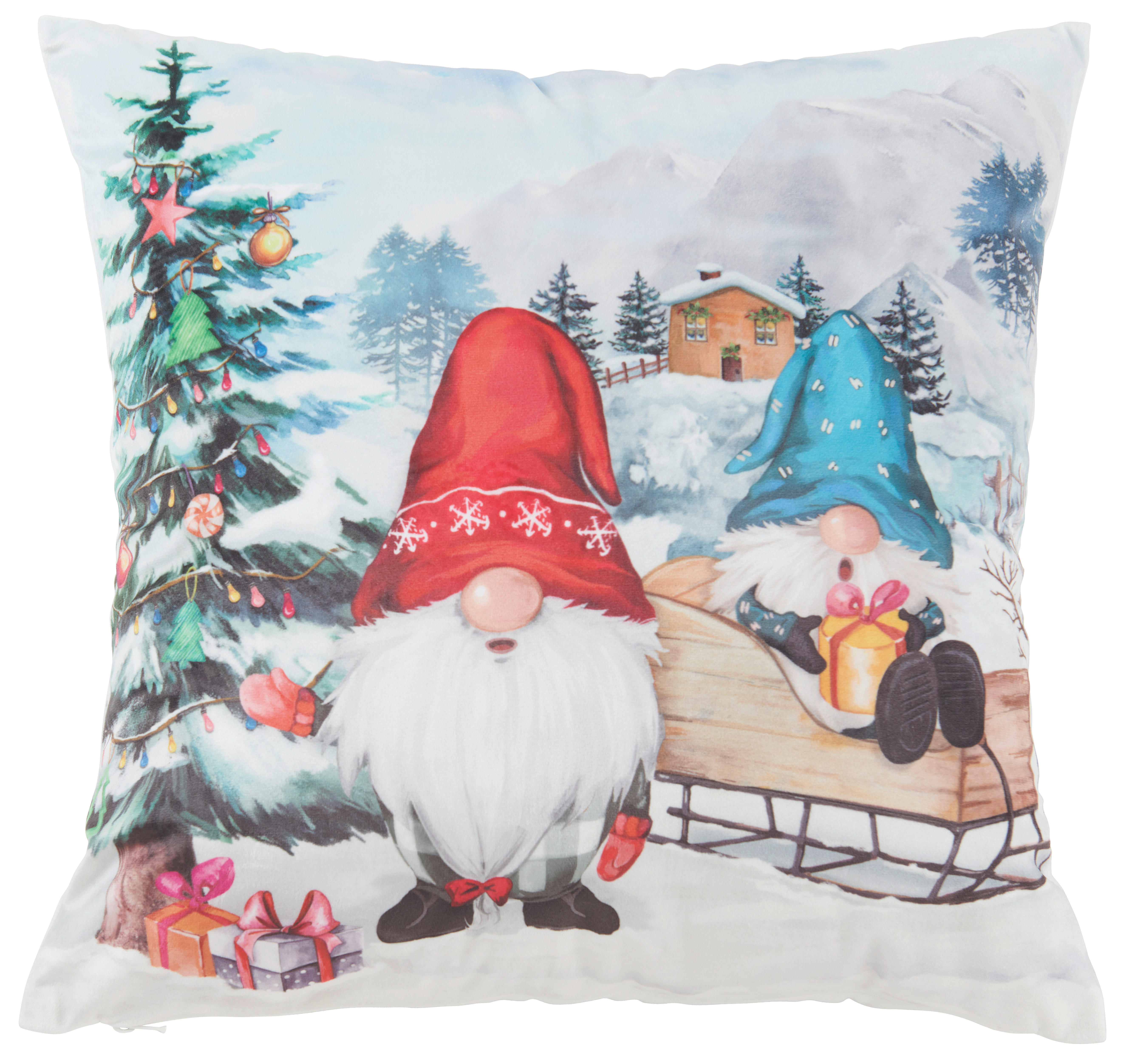 ZIERKISSEN  45/45 cm   - Multicolor, KONVENTIONELL, Textil (45/45cm) - X-Mas