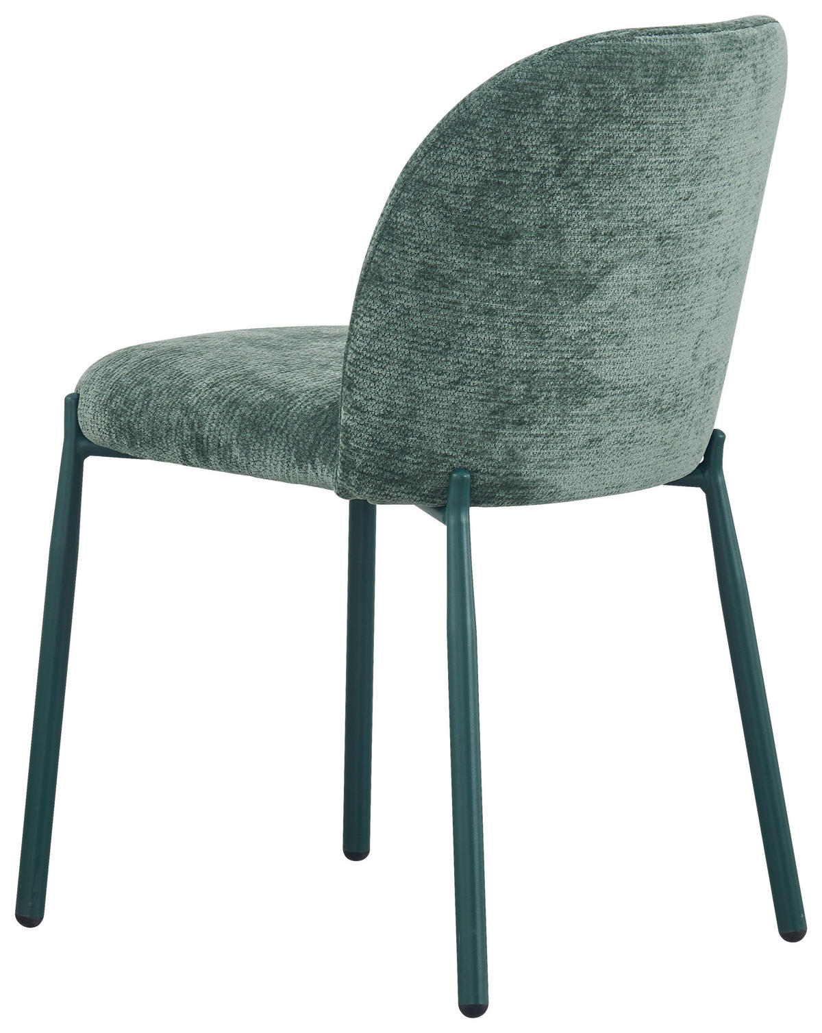 STUHL  Stoffauswahl Struktur  - Grün, Design, Textil/Metall (46/80/60cm) - Stylife