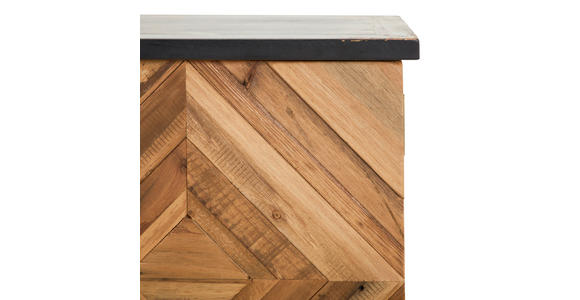 BARSCHRANK Tanne massiv Naturfarben, Schwarz  - Schwarz/Naturfarben, LIFESTYLE, Holz/Metall (84/92/46cm) - Landscape