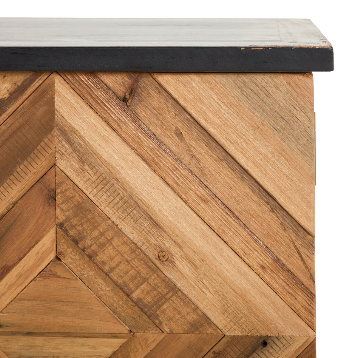 BARSCHRANK Tanne massiv Naturfarben, Schwarz  - Schwarz/Naturfarben, LIFESTYLE, Holz/Metall (84/92/46cm) - Landscape