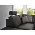 ECKSOFA  in Mikrofaser Anthrazit  242/275 cm  - Anthrazit/Alufarben, Design, Textil/Metall (242/275cm) - Dieter Knoll