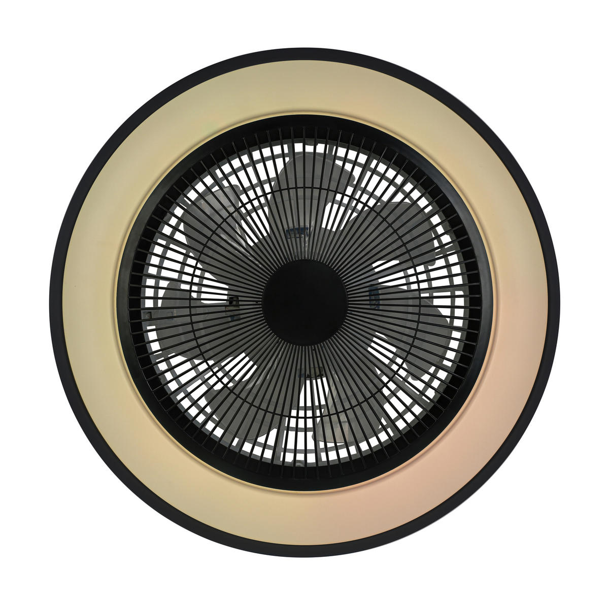 DECKENVENTILATOR - Schwarz/Weiß, Trend, Kunststoff/Metall (58/14,5cm) - Mican