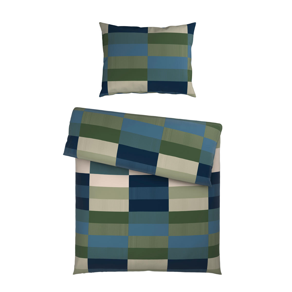 BETTWÄSCHE CUBY Satin 140/200 cm  - Petrol, KONVENTIONELL, Textil (140/200cm) - Novel